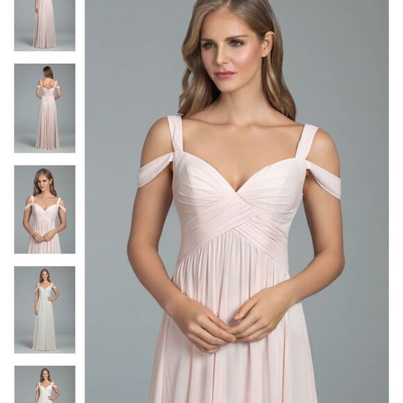 Hayley Paige Occasions Chiffon Dress 5801 - Picture 3 of 5